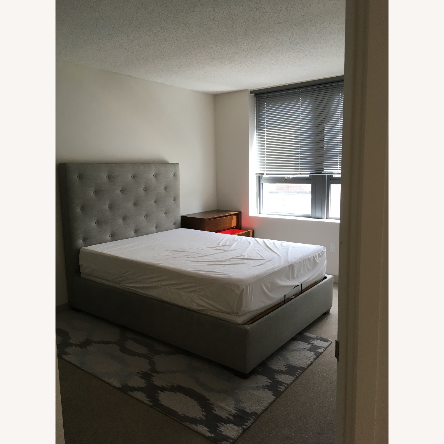 West Elm Ikat Links Rug (Frost Gray) - image-3