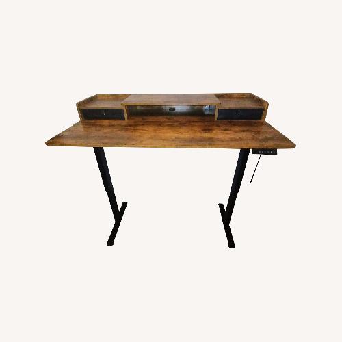 Used Light Brown Wood Desk for sale on AptDeco