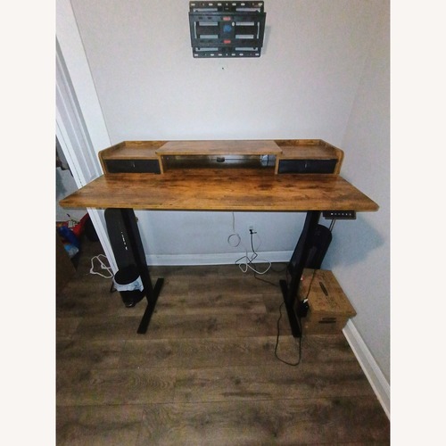 Used Light Brown Wood Desk for sale on AptDeco