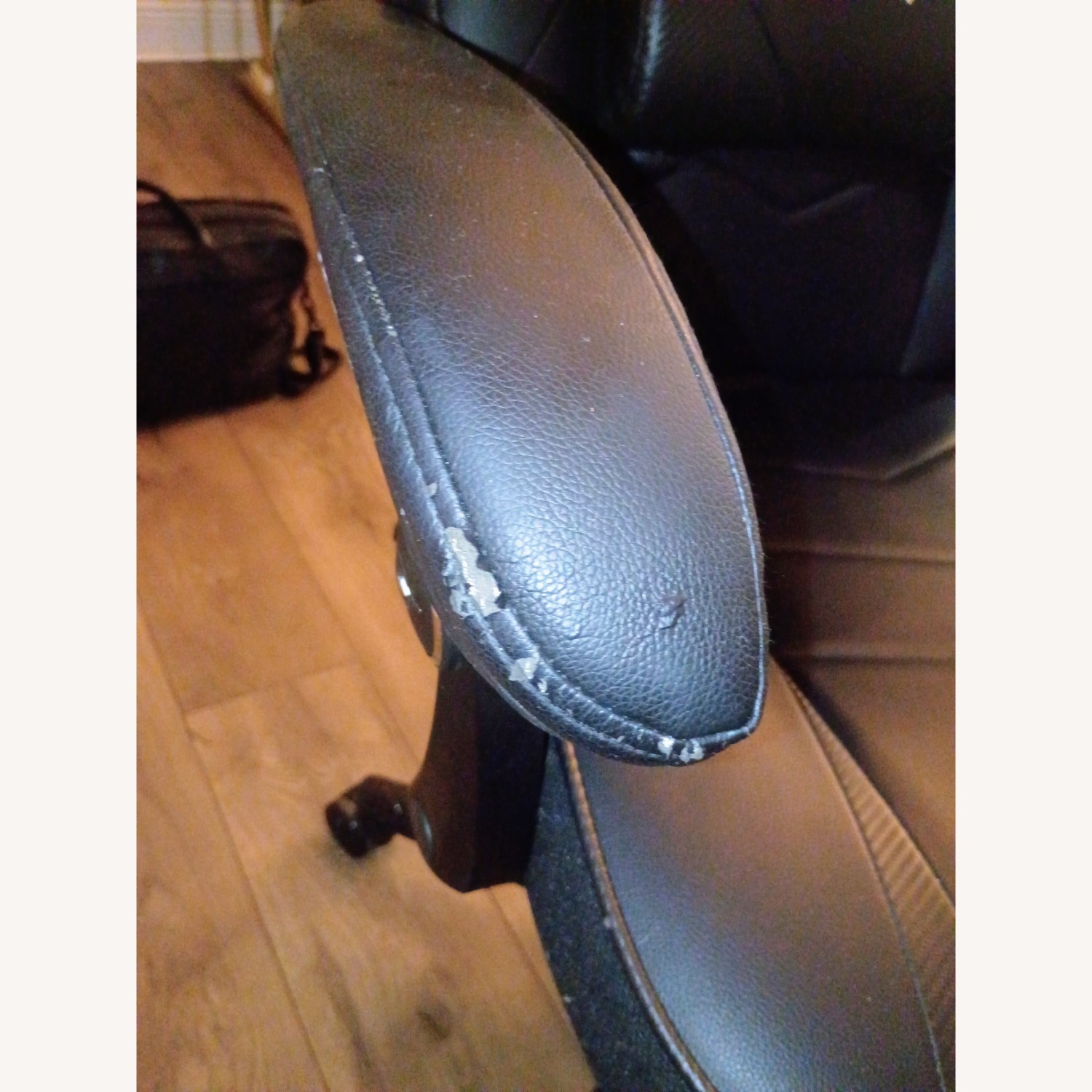 Black Fabric Office Chair - image-4