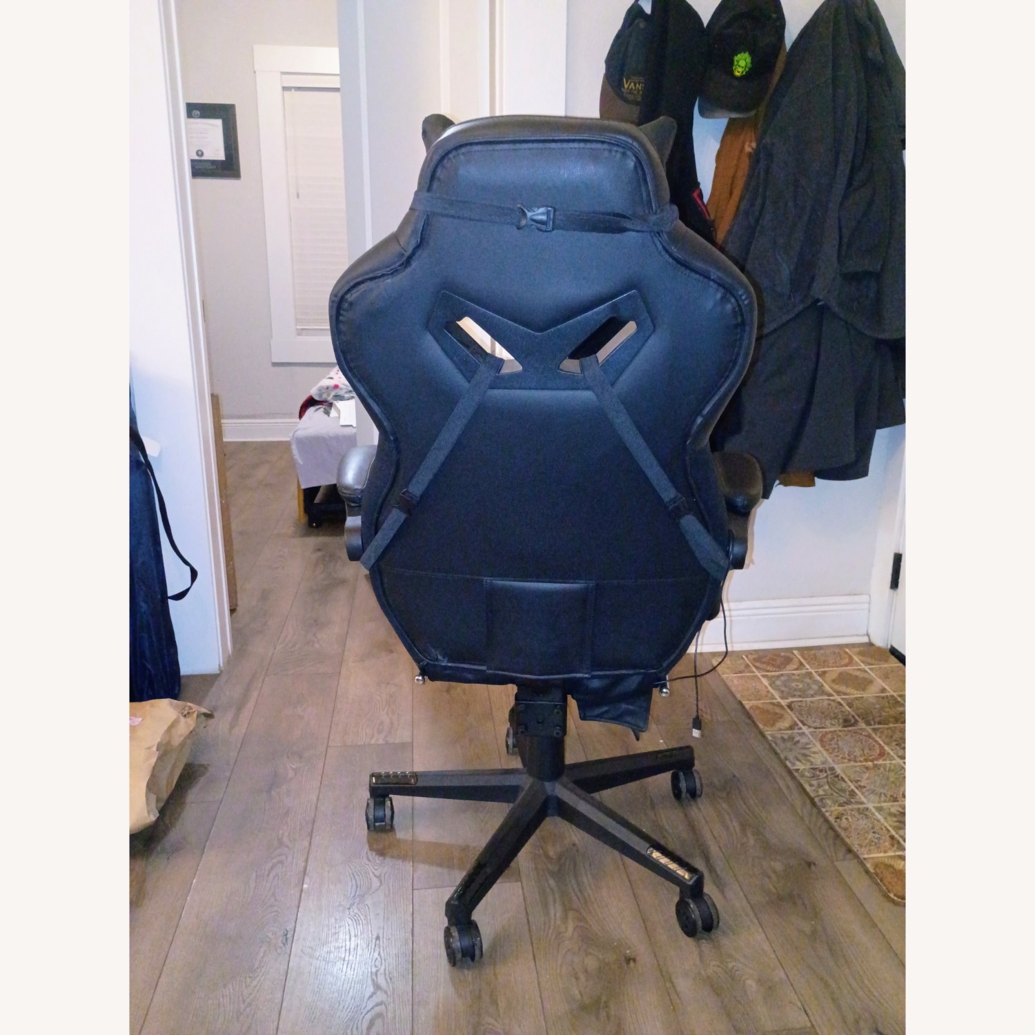 Black Fabric Office Chair - image-5