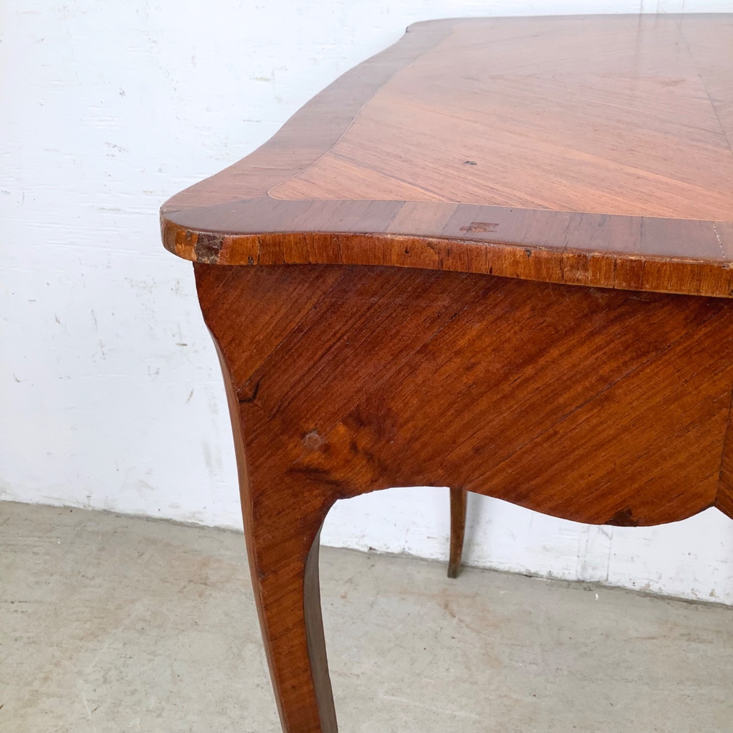 French Louis XV Revival Side Table With Drawer - image-18