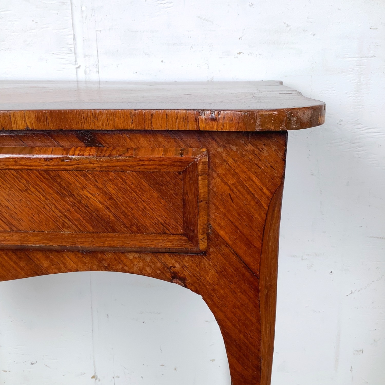 French Louis XV Revival Side Table With Drawer - image-10