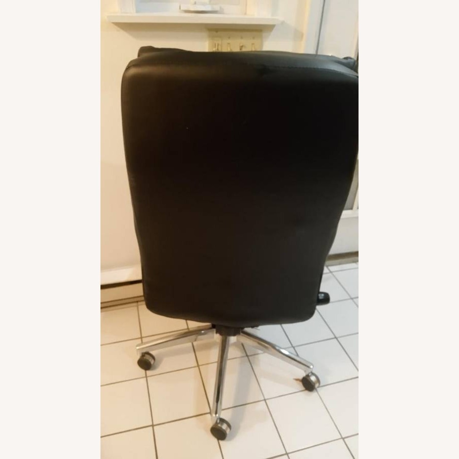 Black Leather Office Chair - image-3
