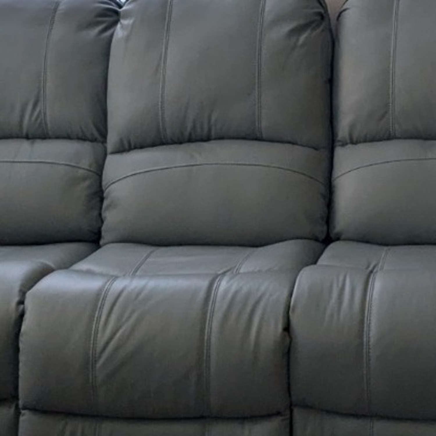  Light Teal Reclining Sofa 85”  - image-5