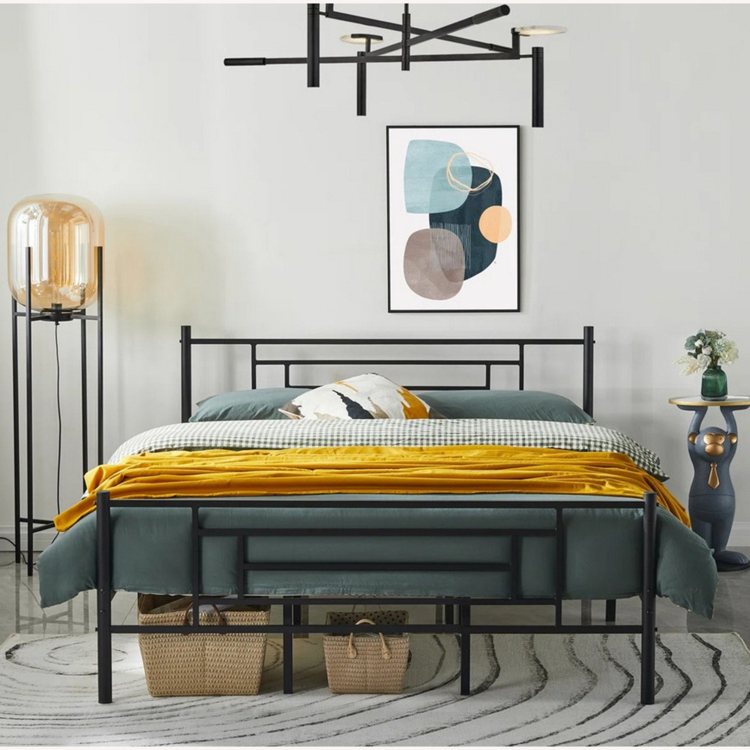 Wayfair Black Metal Full Bed - image-3