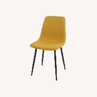 Mercury Row Yellow Fabric Dining Chairs
