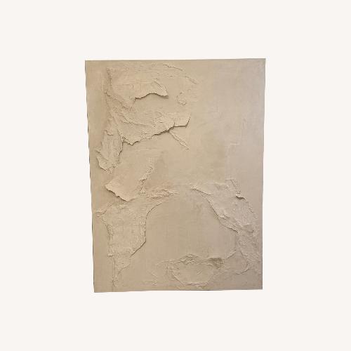 Used Mixed Medium Abstract Sand & Stone Canvas for sale on AptDeco