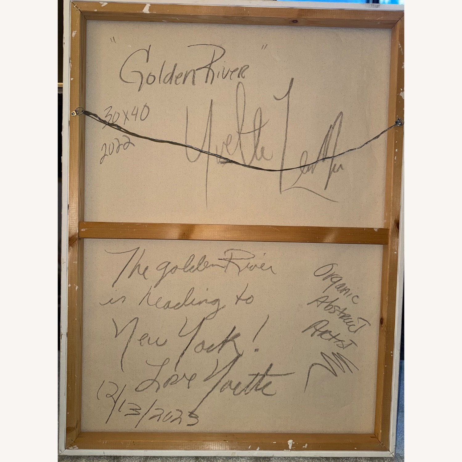 Mixed Medium Abstract Sand & Stone Canvas - image-5