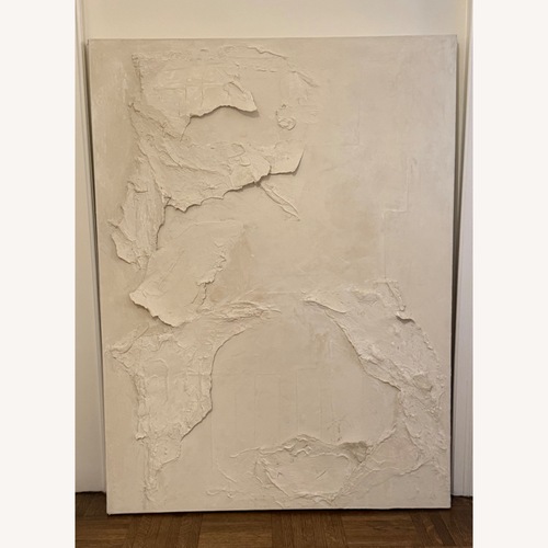 Used Mixed Medium Abstract Sand & Stone Canvas for sale on AptDeco