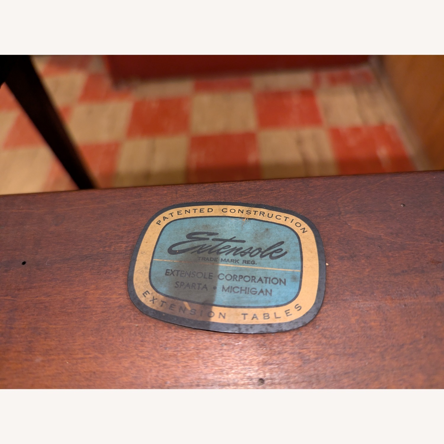 Vintage/Antique Dark Brown Dining Table - image-7