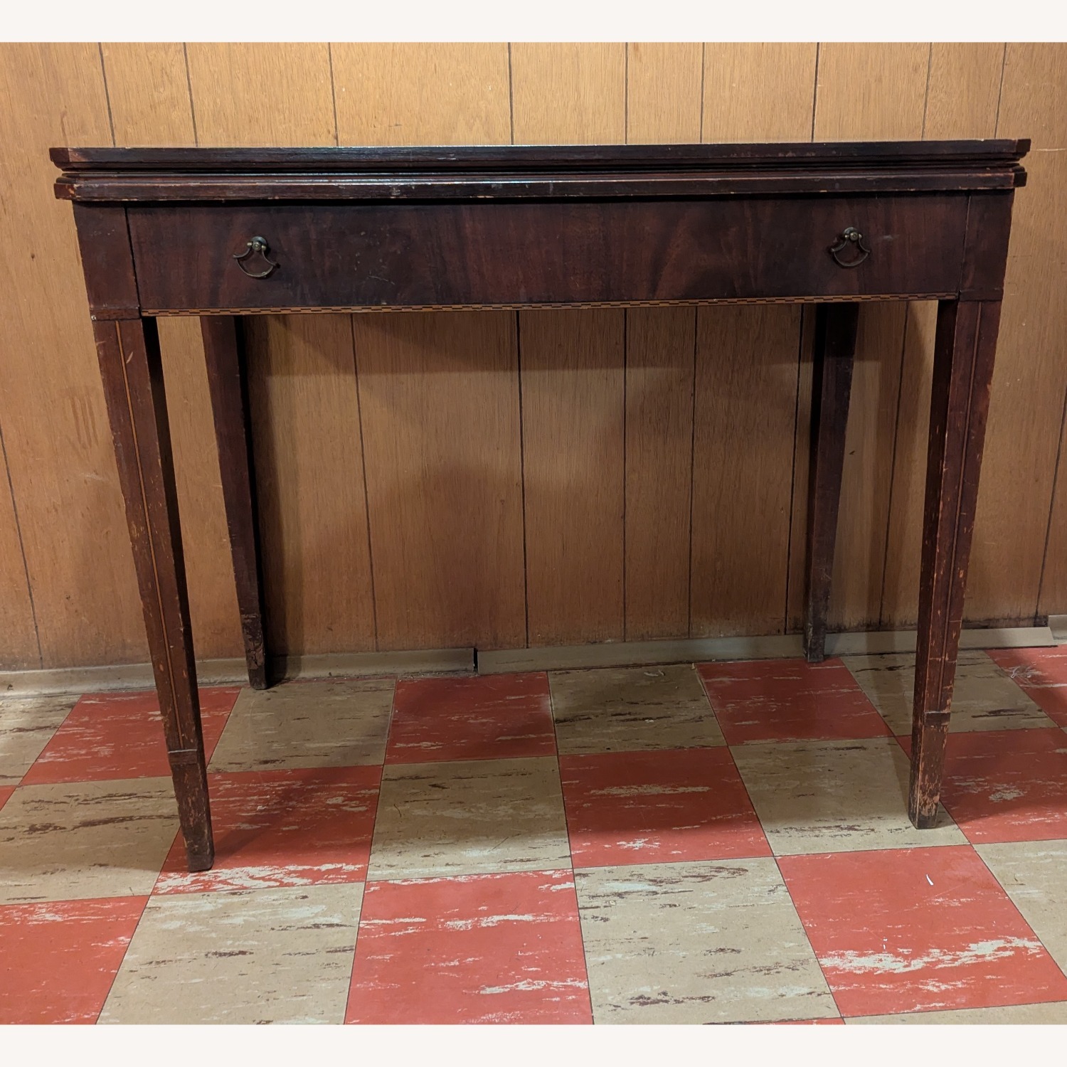 Vintage/Antique Dark Brown Dining Table - image-5