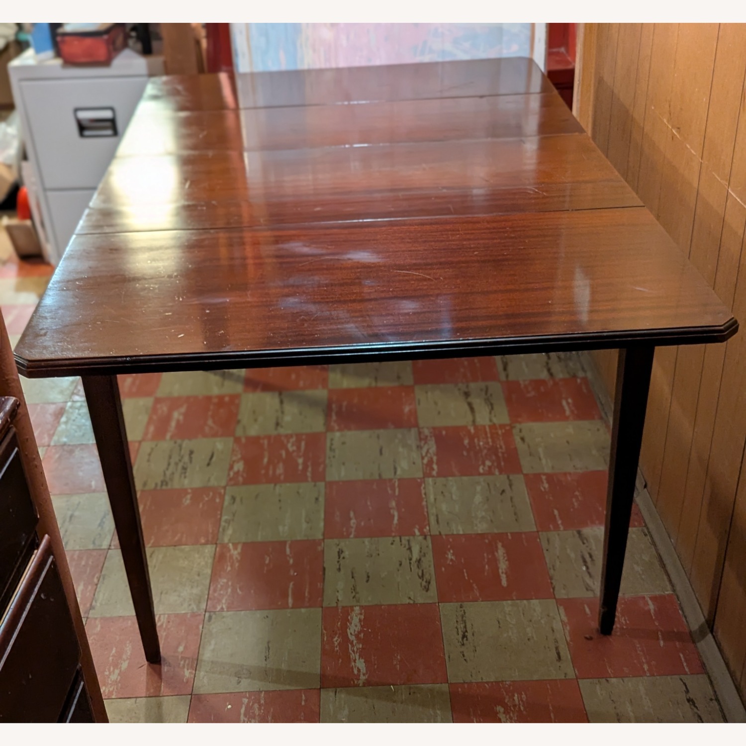 Vintage/Antique Dark Brown Dining Table - image-1