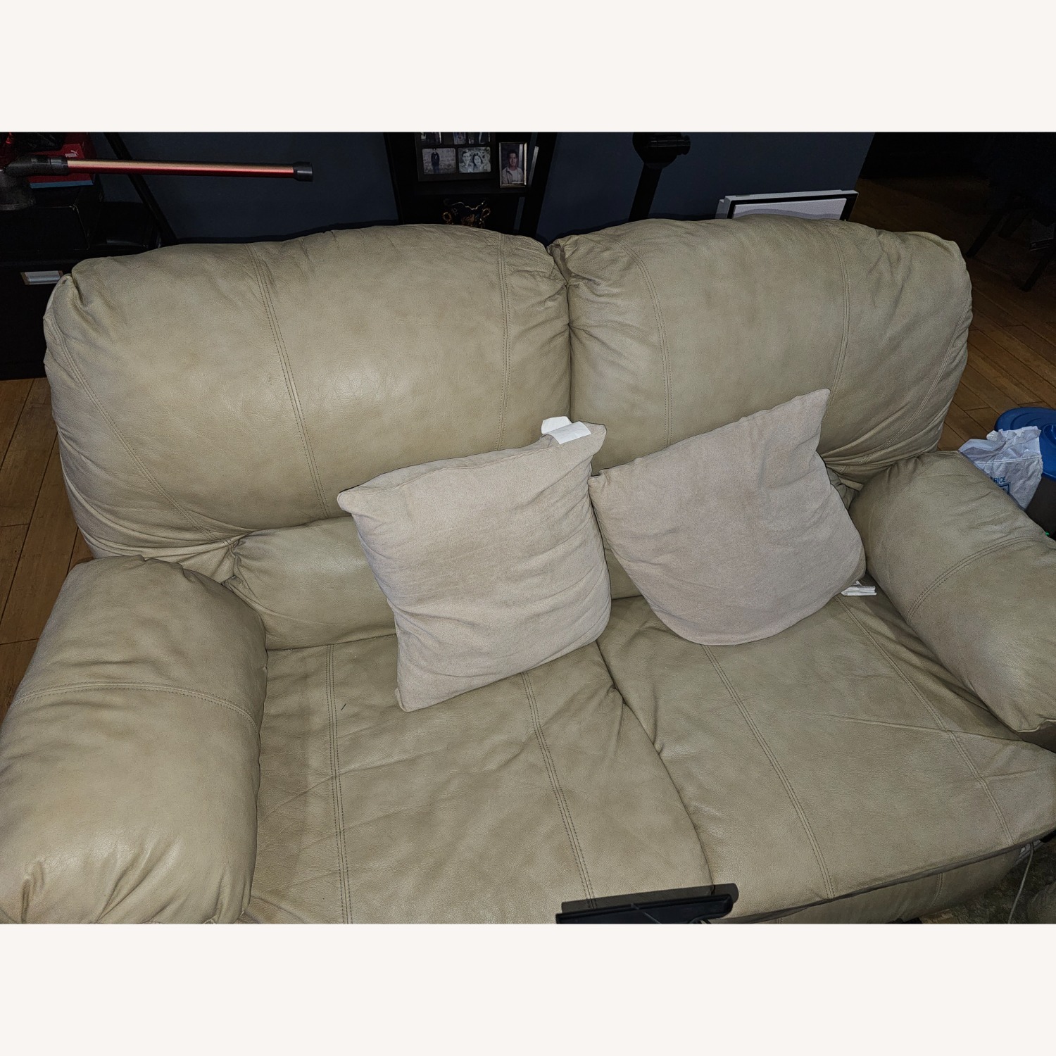 Cleveland Chairs Natural Leather Loveseat - image-1