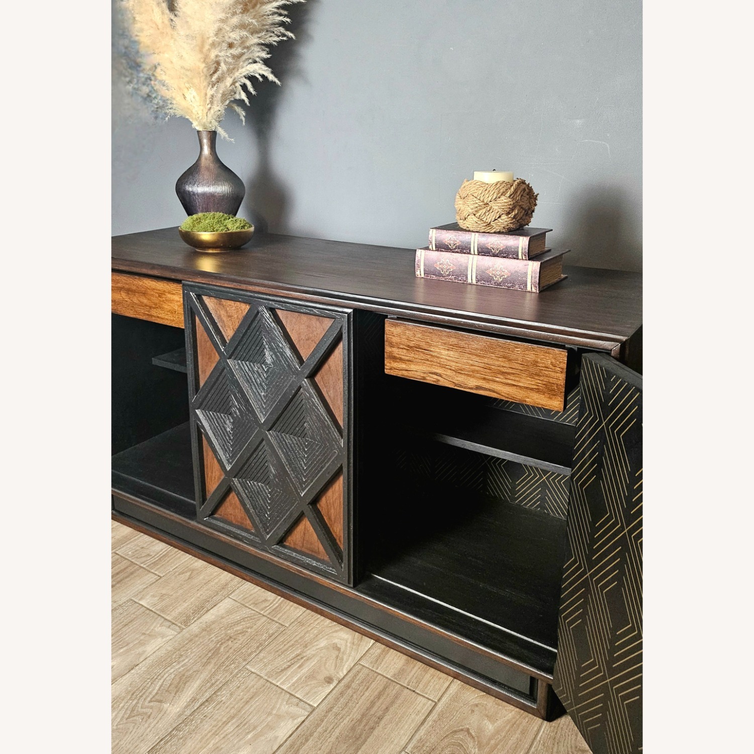 Kroehler Mid-Century Modern Sculptural Credenza - image-3