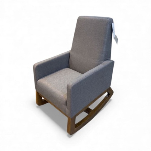 Used Baxton Studio Yashiya MCM Upholstered Rocking Chair for sale on AptDeco