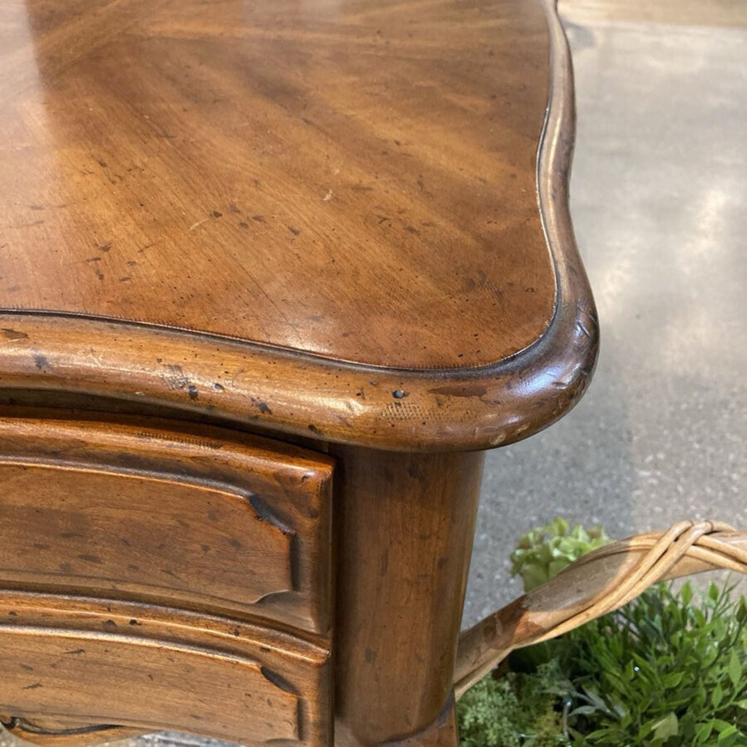 French Provincial Single Drawer Side Table - image-6