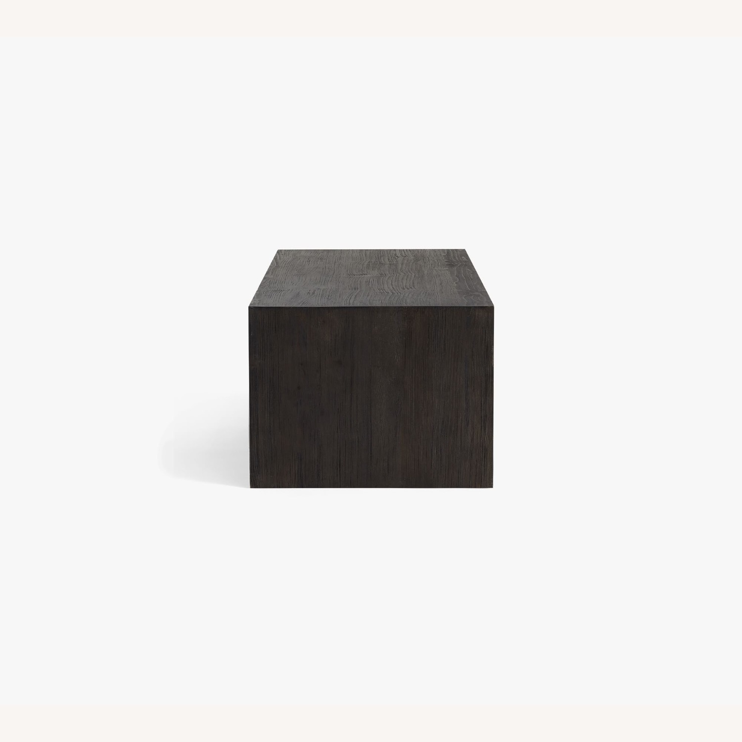 Pottery Barn Folsom Black Wood Coffee Table 58” - image-3