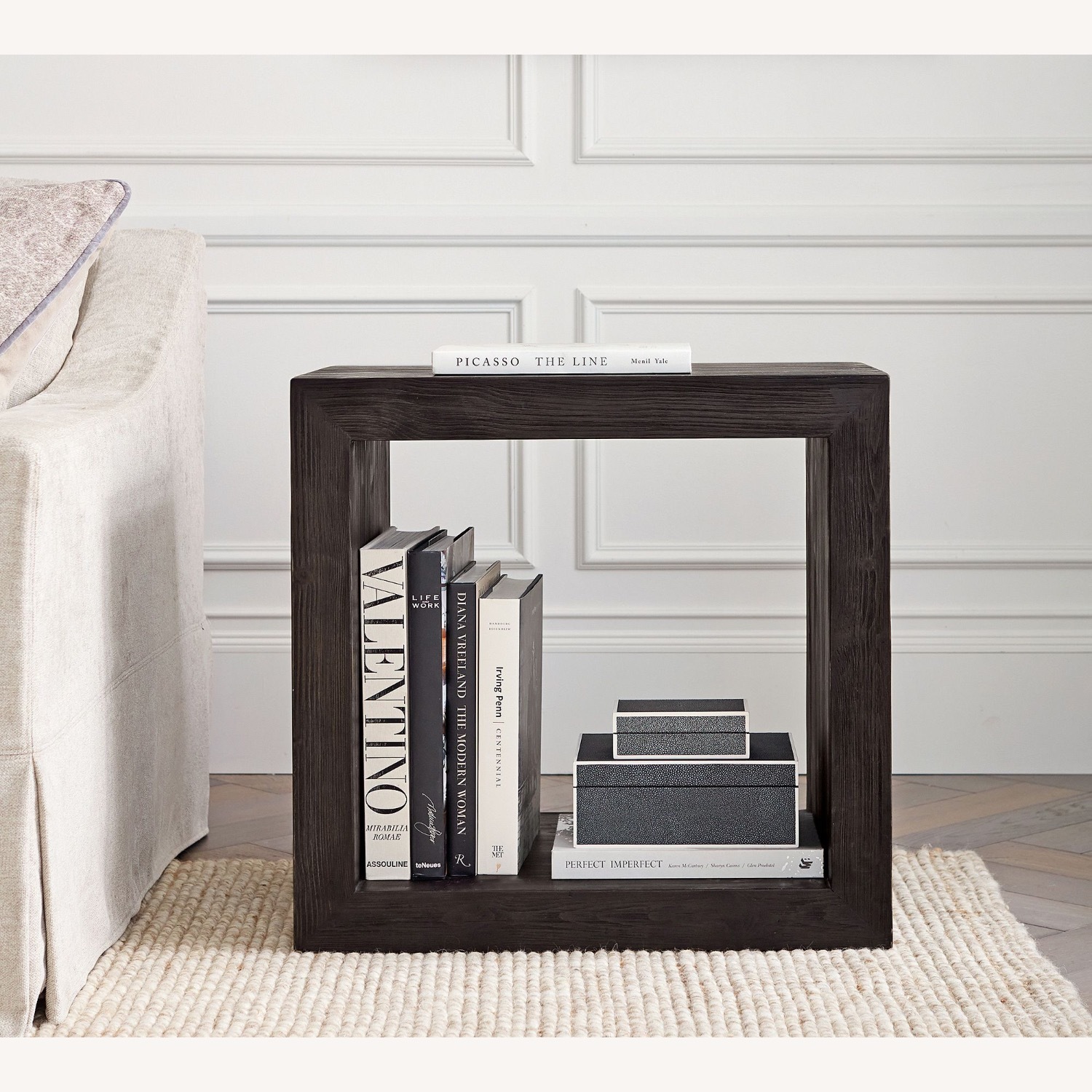 Pottery Barn Folsom Wood Side Table 26” - image-2