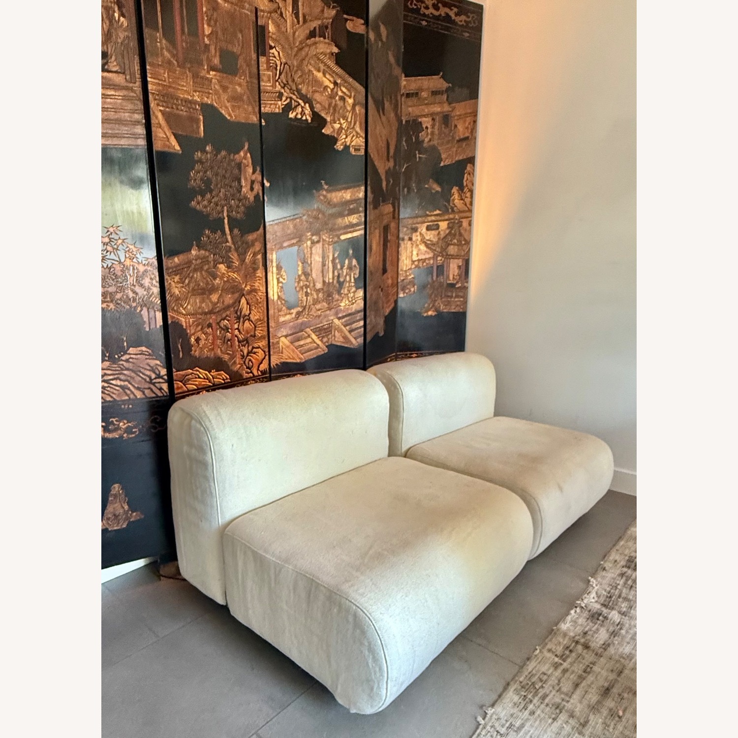 Knoll Slipper Chairs Fabric by Rose Uniacke - image-2