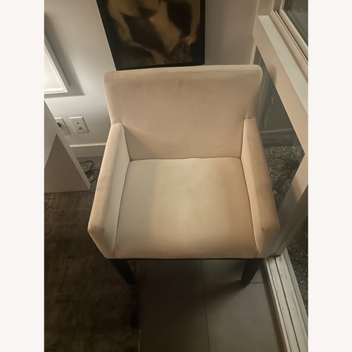 Used Restoration Hardware White Fabric Dining Chair for sale on AptDeco