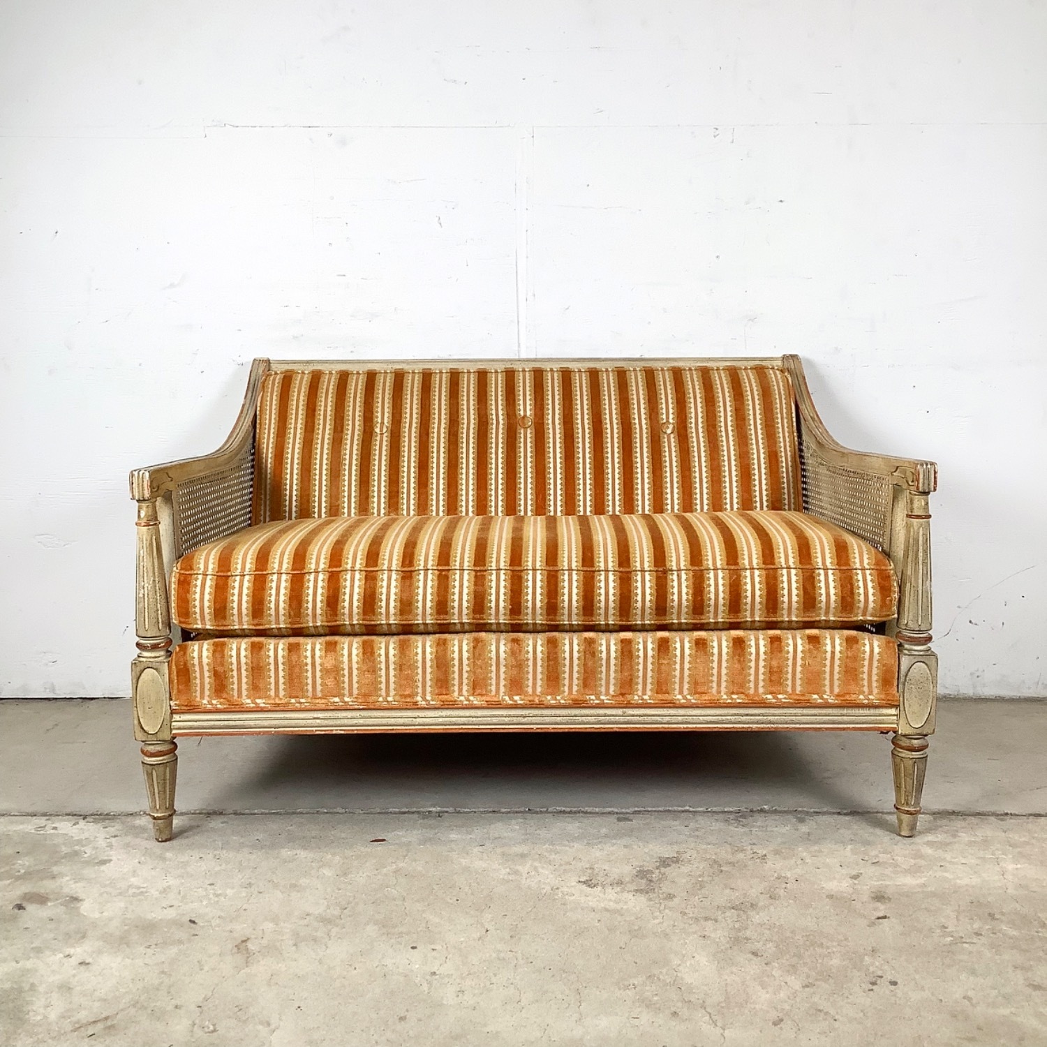 Vintage Louis XVI Style Settee Sofa - image-22