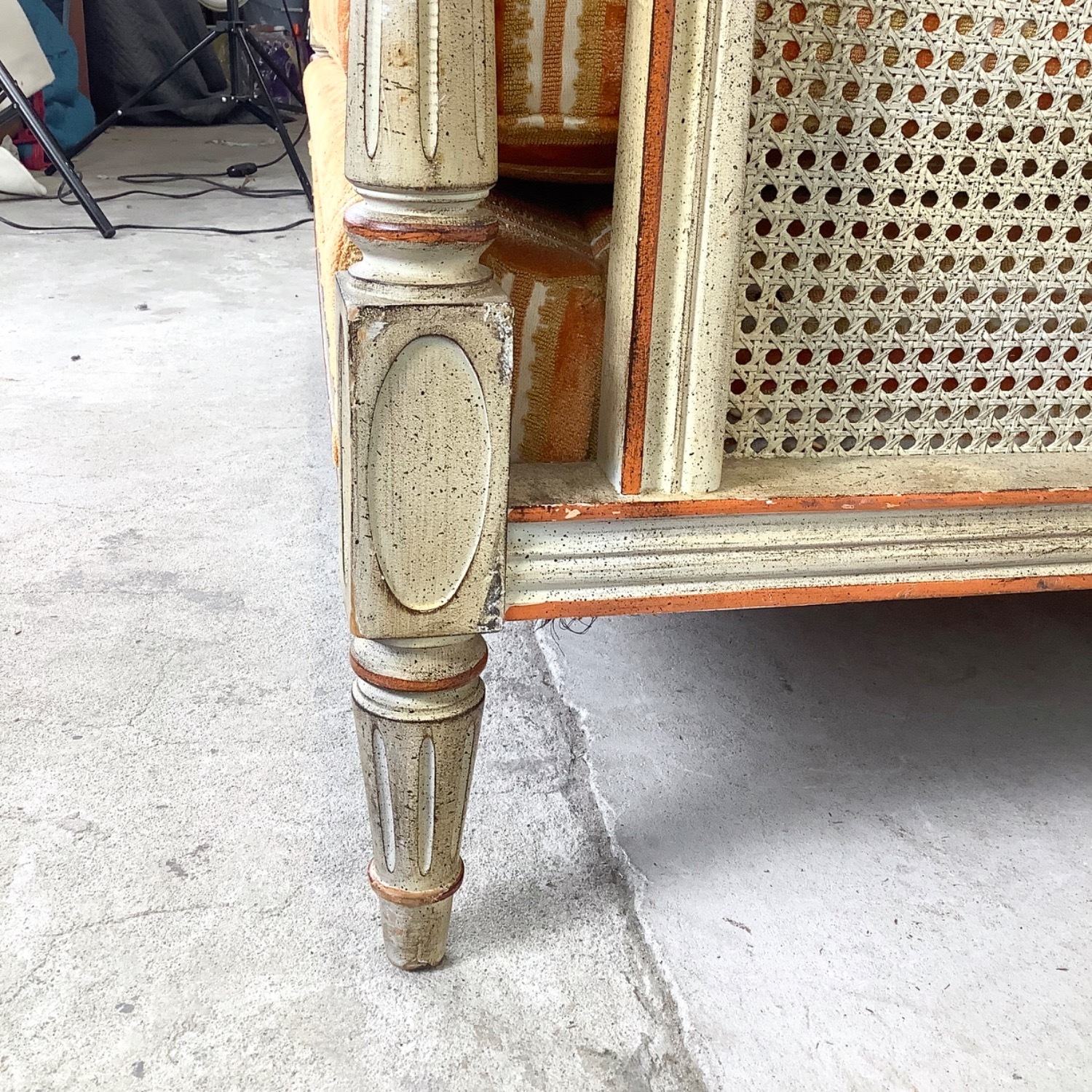 Vintage Louis XVI Style Settee Sofa - image-12