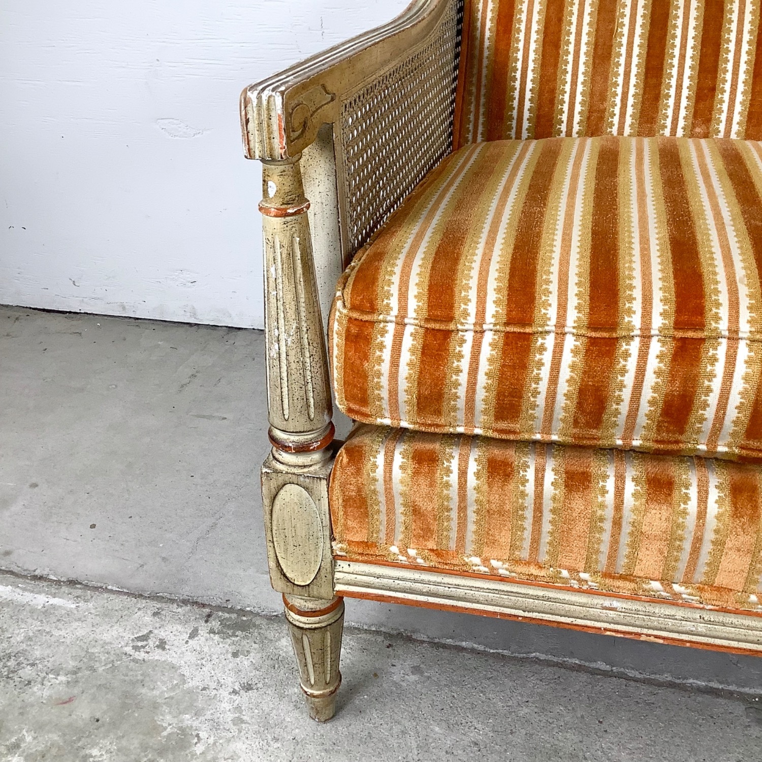 Vintage Louis XVI Style Settee Sofa - image-3
