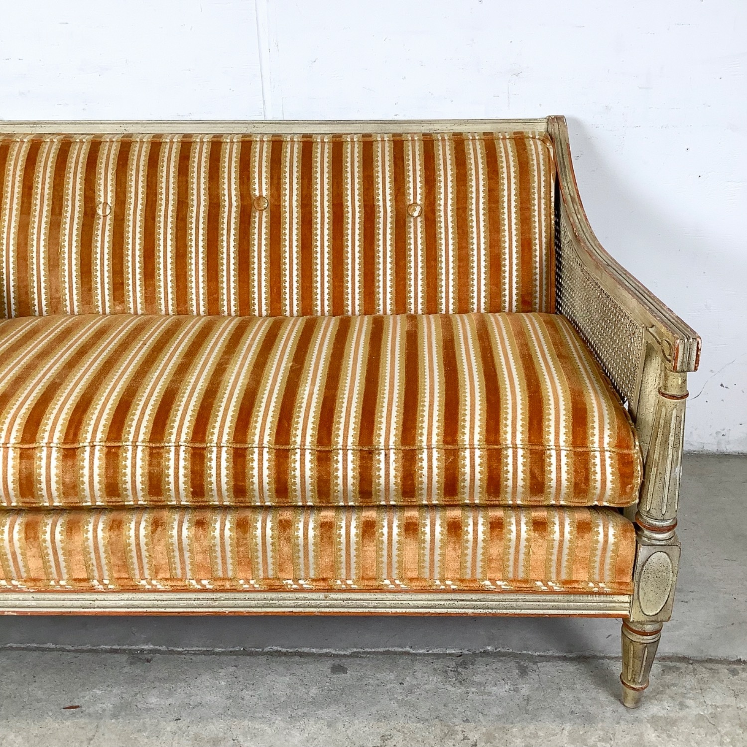 Vintage Louis XVI Style Settee Sofa - image-4