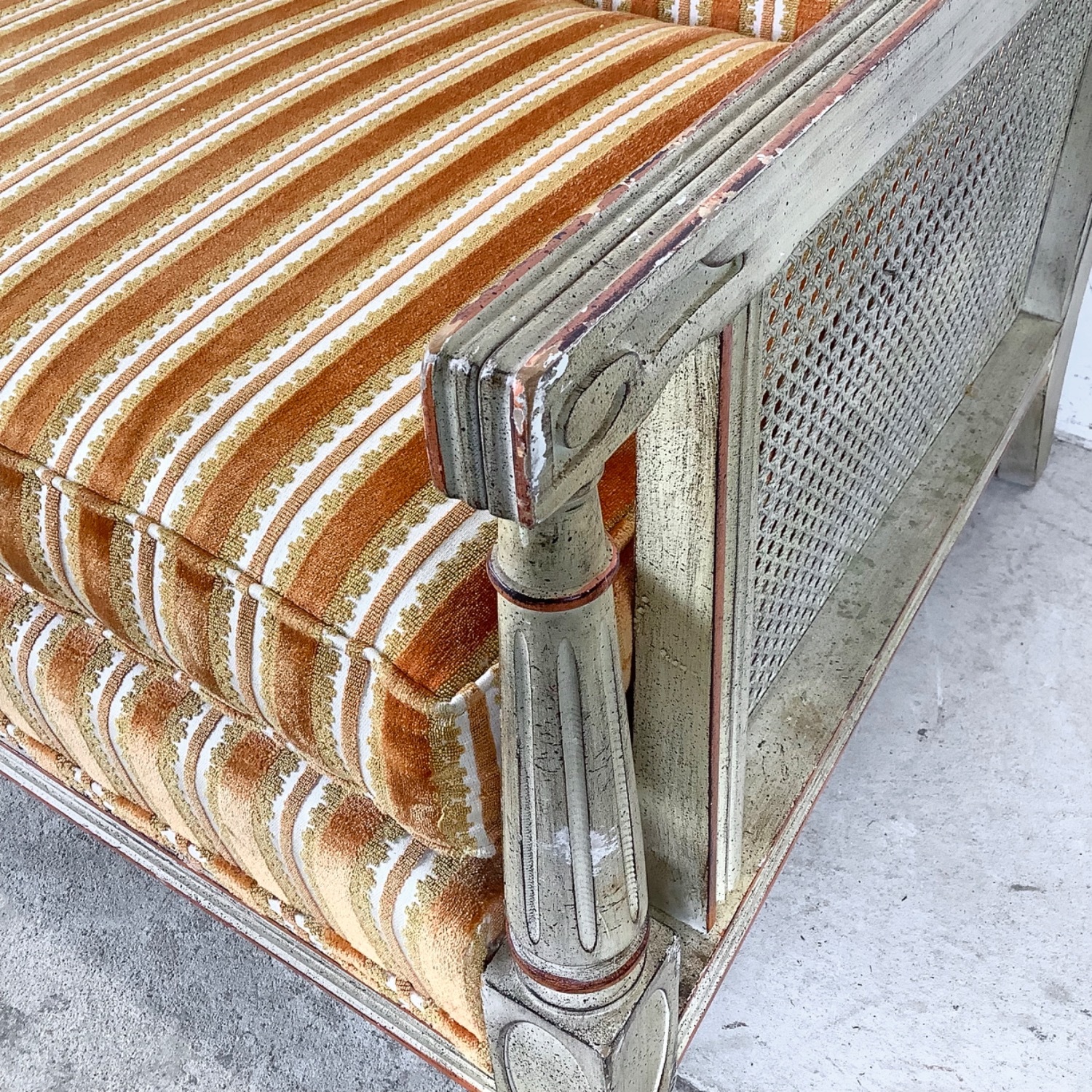 Vintage Louis XVI Style Settee Sofa - image-10