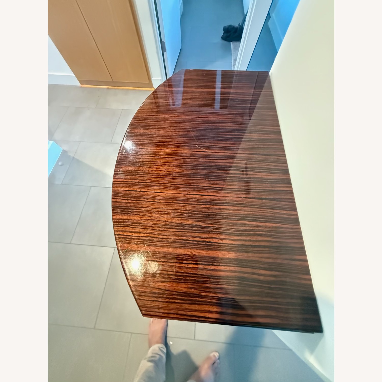 Dark Brown Side Table - image-2