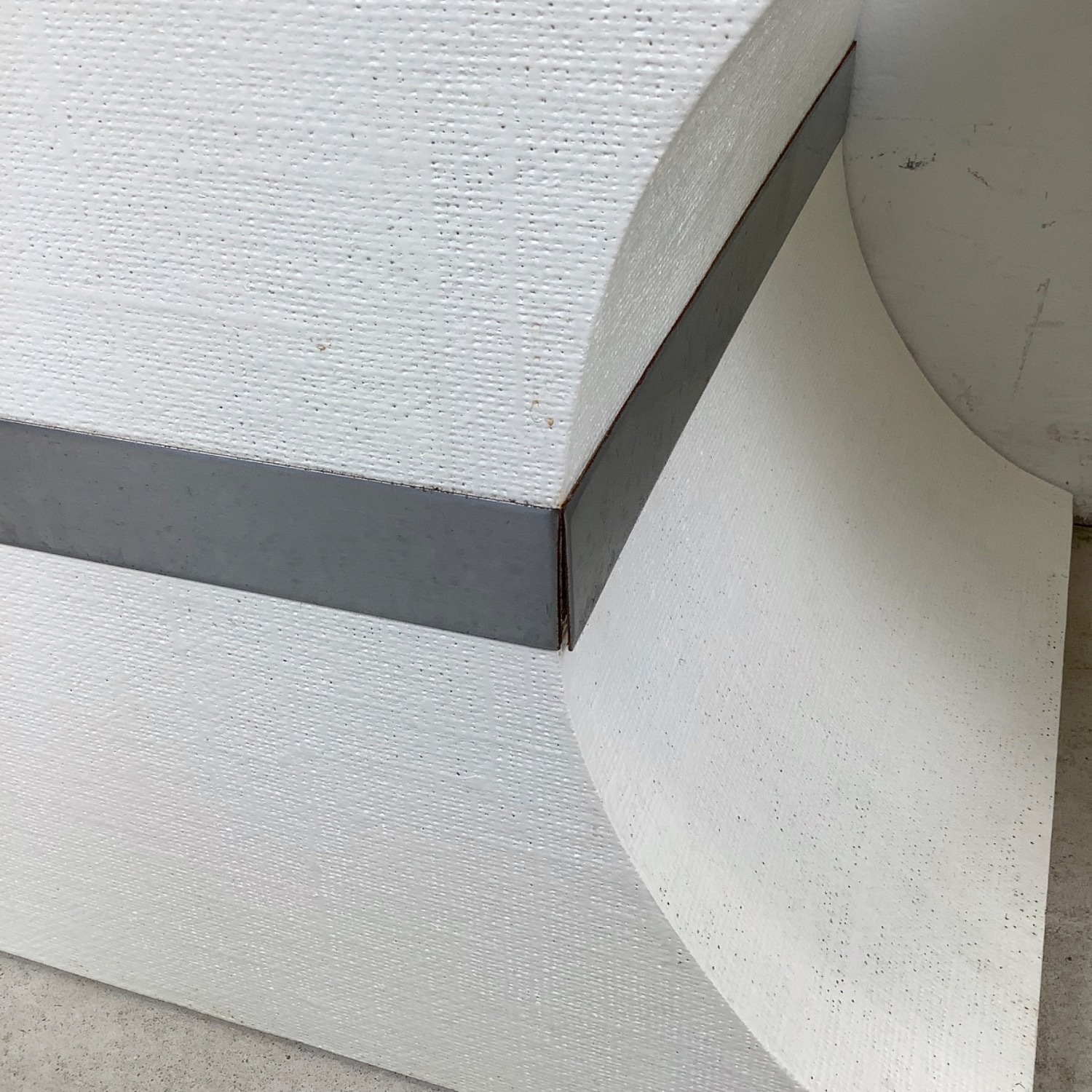 Pair of Sculptural Grasscloth Hourglass Pedestals - image-15