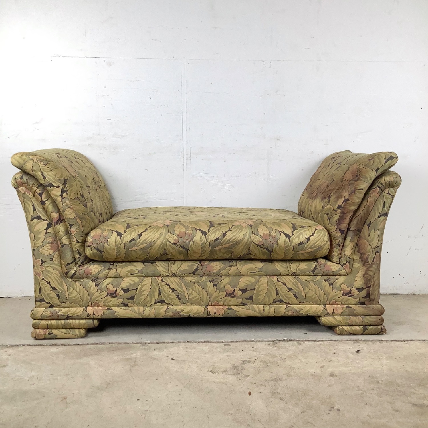 Vintage Botanical Rolled-Arm Bench - image-2