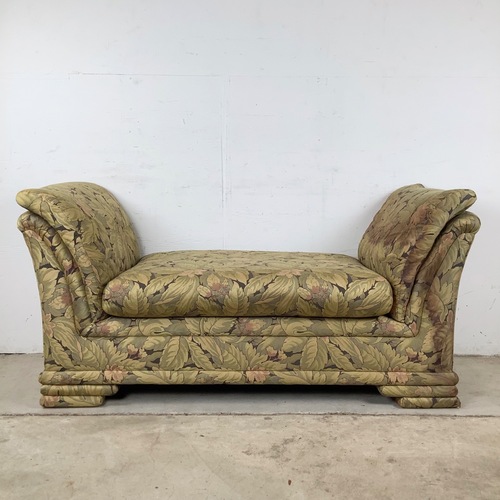 Used Vintage Botanical Rolled-Arm Bench for sale on AptDeco