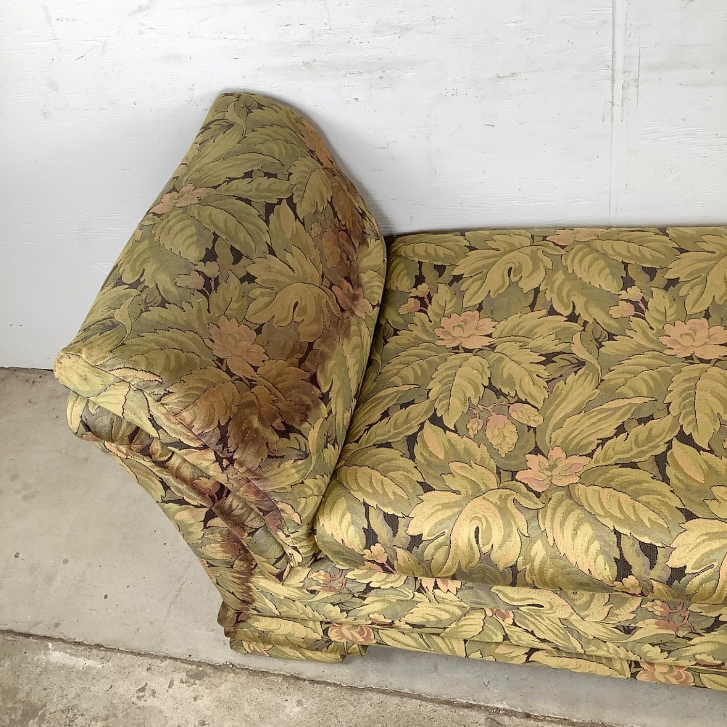 Vintage Botanical Rolled-Arm Bench - image-14