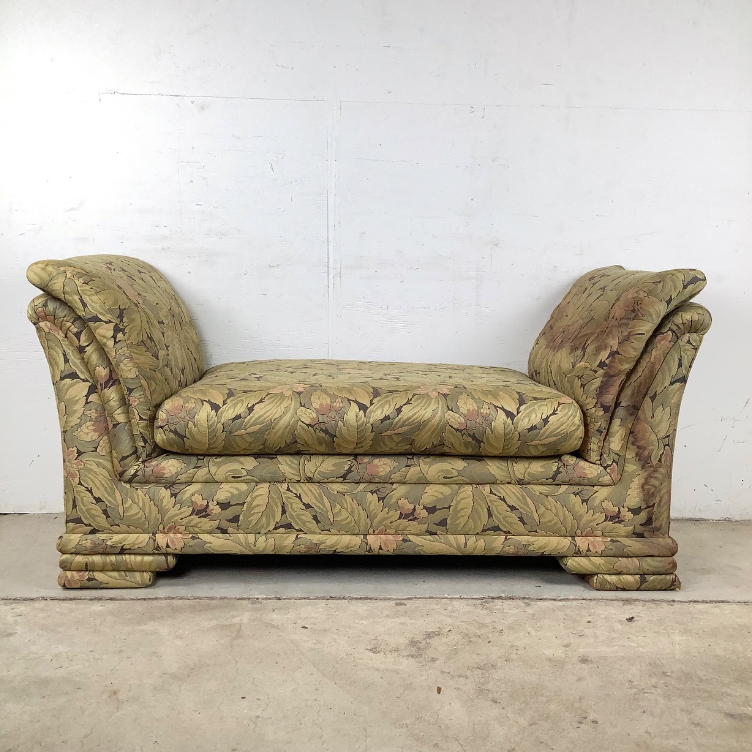 Vintage Botanical Rolled-Arm Bench - image-13