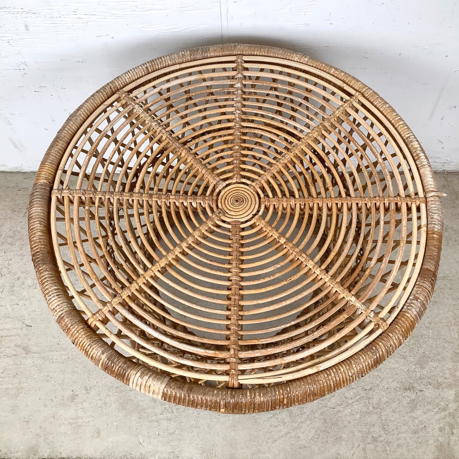 Boho Coastal Rattan Accent Table - image-6