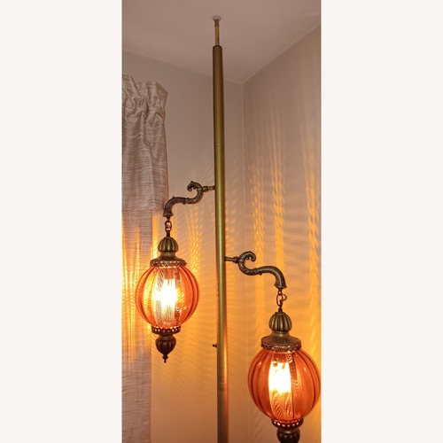 Used Gold Metal Floor Lamp for sale on AptDeco