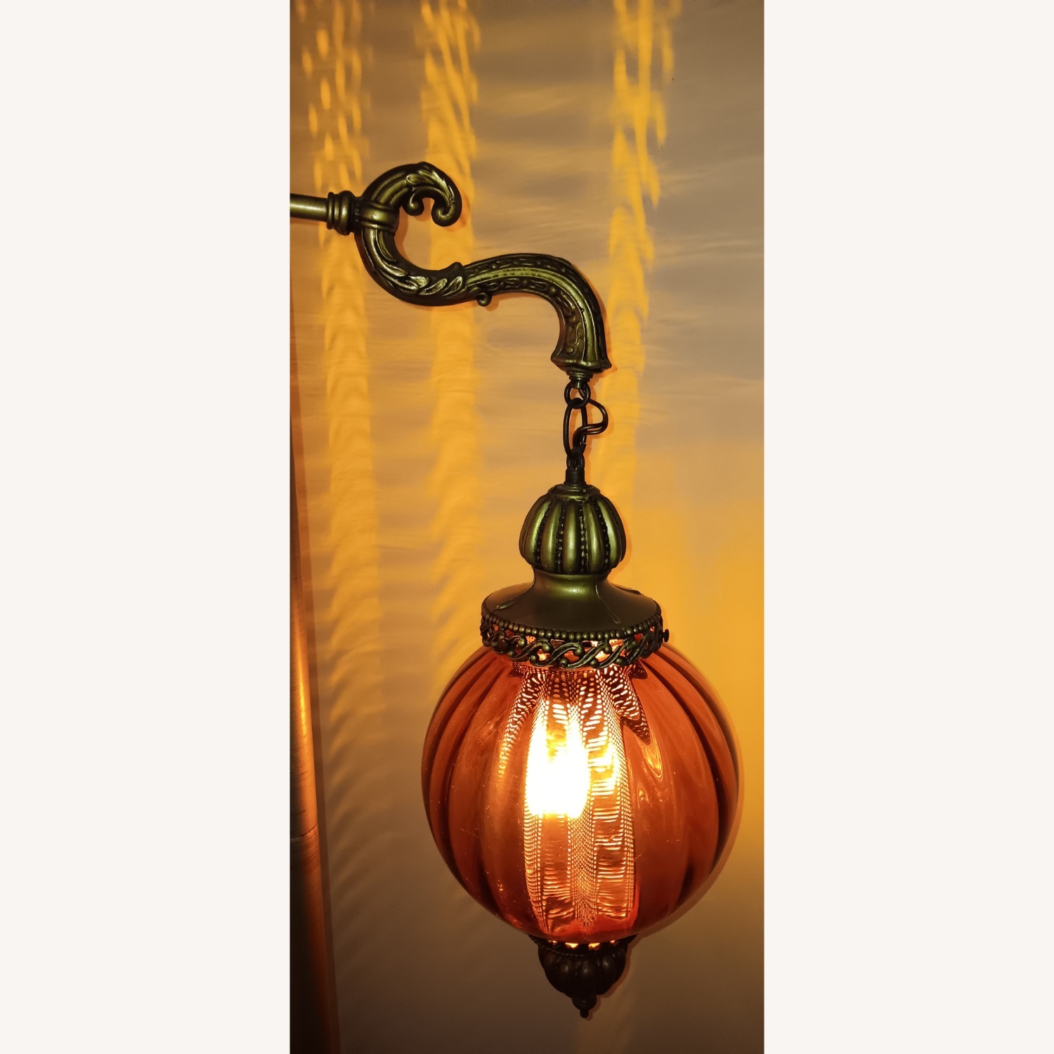 Gold Metal Floor Lamp - image-3