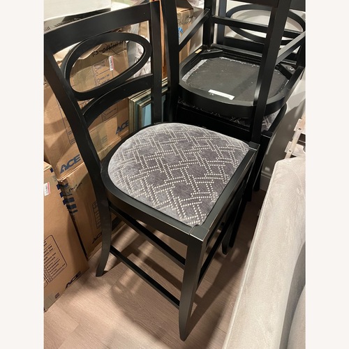 Used Arhaus Stella Black Barstool Black Dining Chairs for sale on AptDeco