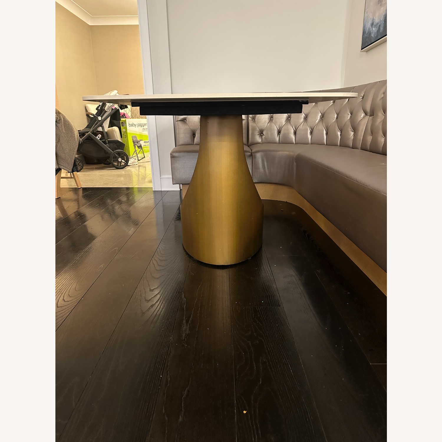 Aliyas White Marble Dining Table - image-3