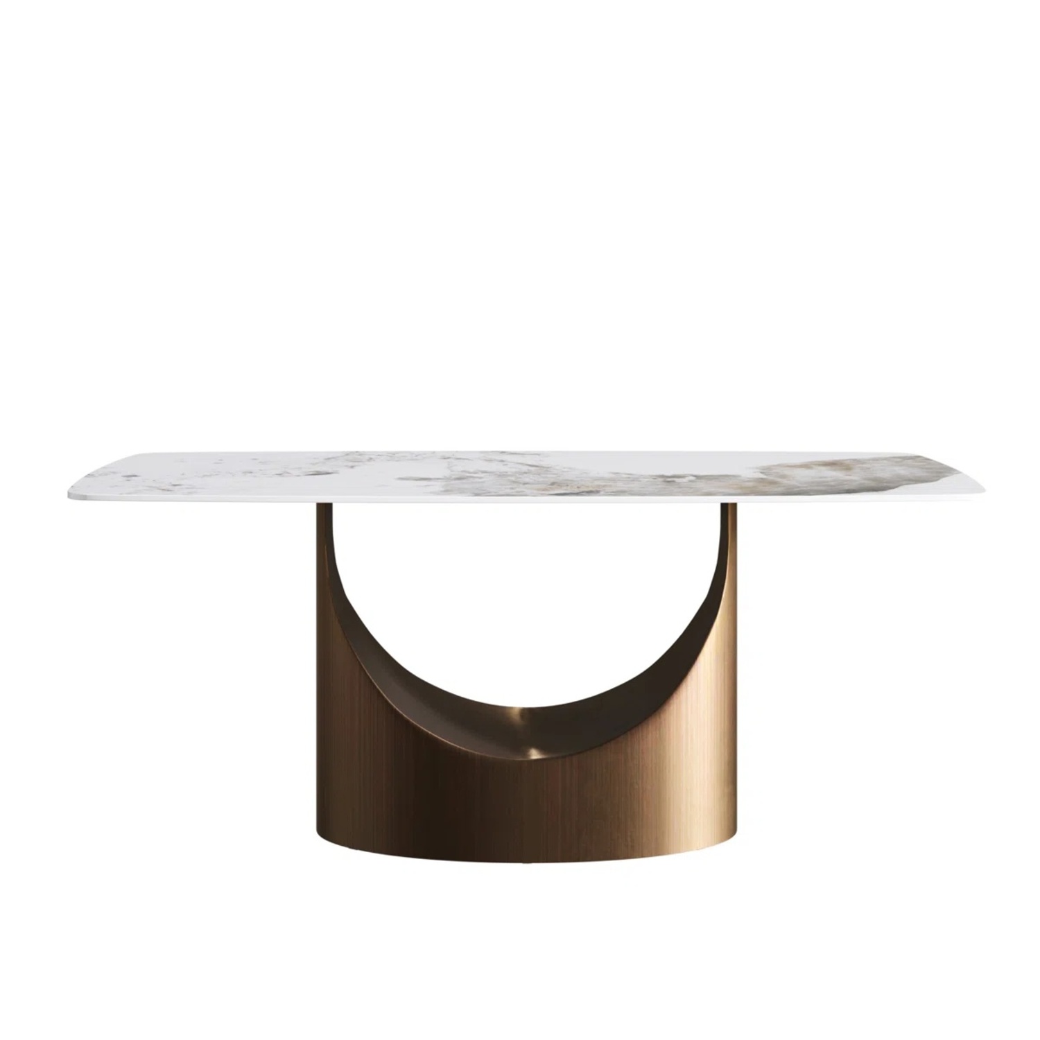 Aliyas White Marble Dining Table - image-8
