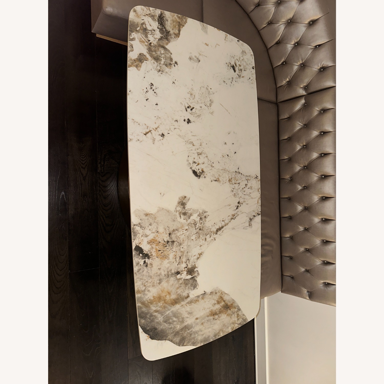 Aliyas White Marble Dining Table - image-5