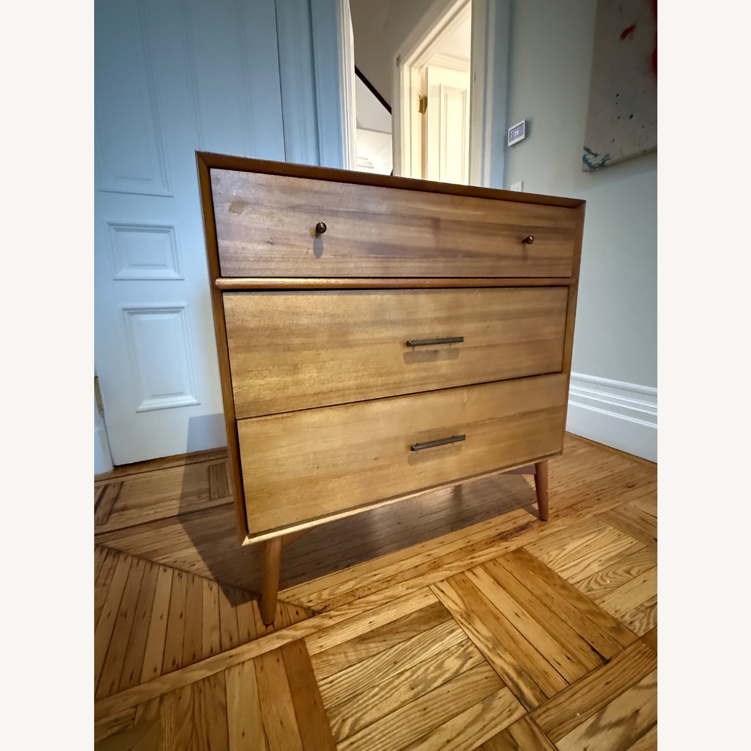 West Elm Midcentury Light Brown Wood Dresser - image-4