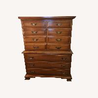 Vintage/Antique Winooski Dark Brown Wood Dresser
