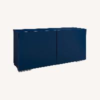 CB2 Lacquer Console Blue 