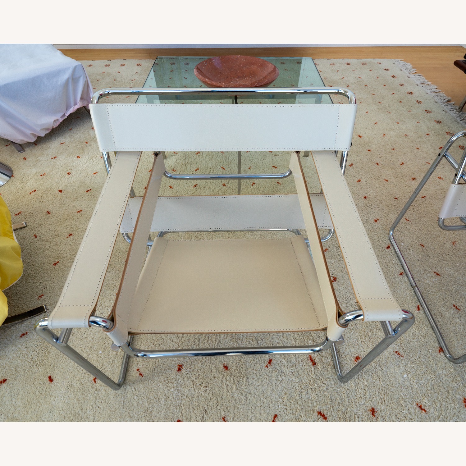 Knoll Wassily White Metal Armchair - image-8