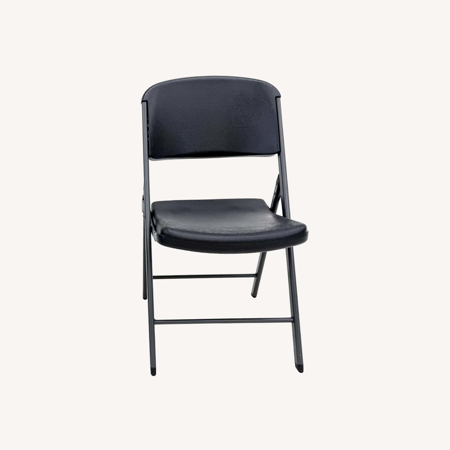 Lifetime Products Black Heavy Duty Folding Chairs - image-0