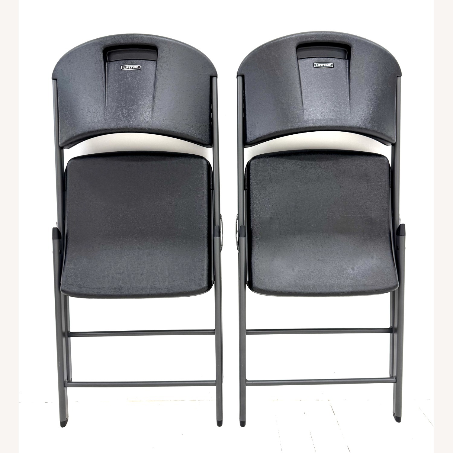Lifetime Products Black Heavy Duty Folding Chairs - image-3