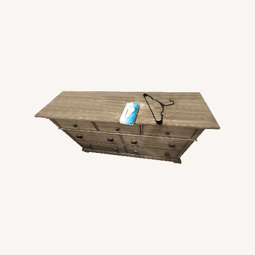 Used Light Gray Wood Dresser for sale on AptDeco